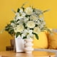 thumbnail image 5 of Adorno de pared portátil con flores artificiales, ideal para bodas y el hogar. Flores de seda realistas, soporte plegable de mesa, estructura metálica, perfecto para el dormitorio., 5 of 8