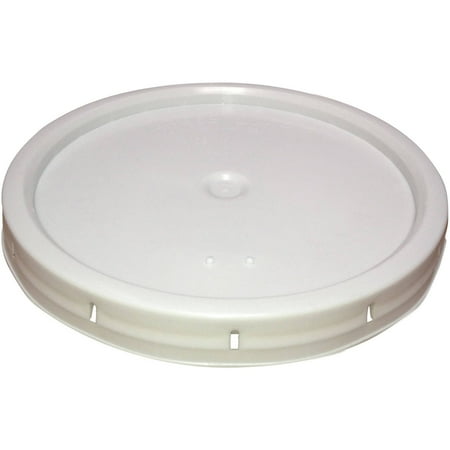 Argee 3.5 and 5 White Gallon Gasket Lid, 10-Pack