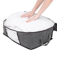 thumbnail image 4 of Unique Bargains 1 Pack Clothes Storage Bags Moving Bags Grey 19.5*14*8in, 4 of 7