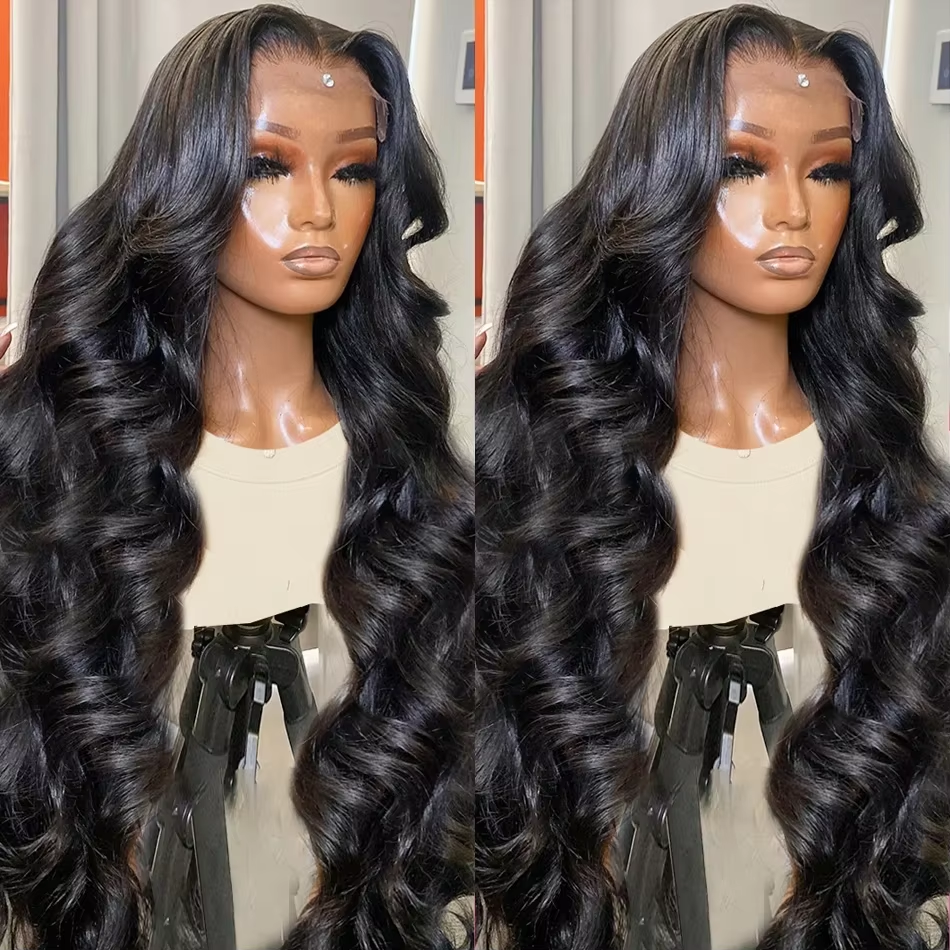 HD Body Wave Lace Frontal Wig13x6 Transparent Lace Front Human Hair Wigs For Women Pre Plucked Frontal Wig With Baby Hair Natural Hairline Glueless Wigs Brazilian Virgin Human Hair Lace Frontal Wig C