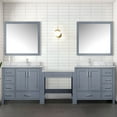 thumbnail image 4 of Coraline 102 in W Dark Grey Double Bath Vanity, Carrara Marble Top, and Faucet Set, 4 of 5