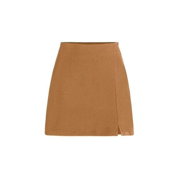 High-Waist Side-Slit Skirt