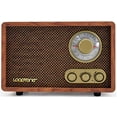 thumbnail image 2 of LoopTone AM FM Radio Retro Clásica con Altavoz Bluetooth, Radio de Mesa de Madera Vintage con Control de Bajo Treble para Cocina Salón con Perilla Giratoria, 2 of 2