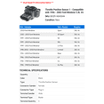 thumbnail image 2 of Throttle Position Sensor 1 - Compatible with 1996 - 2003 Ford Windstar 3.8L V6 1997 1998 1999 2000 2001 2002, 2 of 2