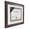 thumbnail image 2 of KeLiang 7.5x9.5 Mahogany Finish Diploma Frame with White Matting Holds 7.5 by 9.5-inch Documents with Glass and installed Wall Hanger, 2 of 9