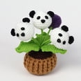thumbnail image 1 of ddioayh Handcrafted Crochet Panda Night Light Potted Plant-Shape with Soft Glow for Home Office Decor Gift Idea Positive Emotional Support, 1 of 5