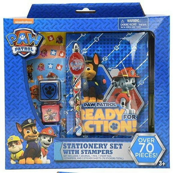 Paw Patrol Stamper Set (JOURNAL, PEN, STICKER SHEET & STAMPERS)