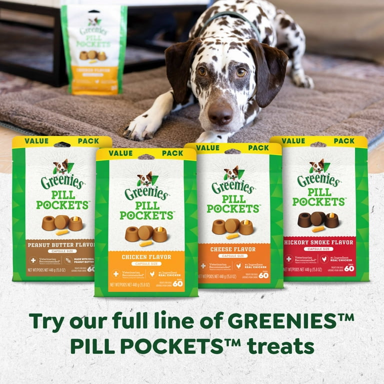 pack) Greenies Pill Pockets for Dogs Hickory Smoke Large