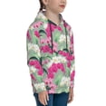 thumbnail image 3 of Lsque Orchids Flowers Patten Youth Hoodie Sweatshirt Pullover with Kangaroo Pocket Boys and Girls Hoodie Warm Hoodie for Kids-Medium, 3 of 6