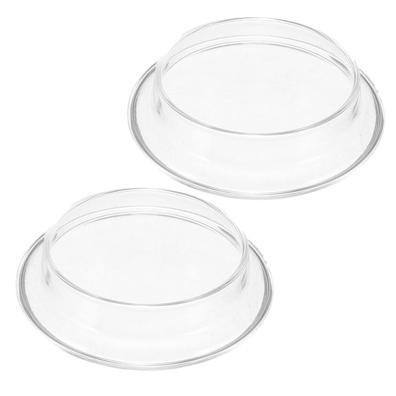 2-Pack Clear Glass Teapot Replacement Lids with Knob Handle for Tea Kettle, Beverage Dispenser, and Tea Infuser