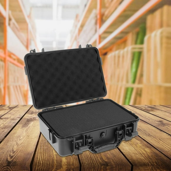 Colaxi Tool Box Storage Case Tool Organizer with Lock Suitcase Portable for Electronic Equipment Hobby Or Crafts Home Workplace Garage 33.1cmx21.7cmx7.7cm