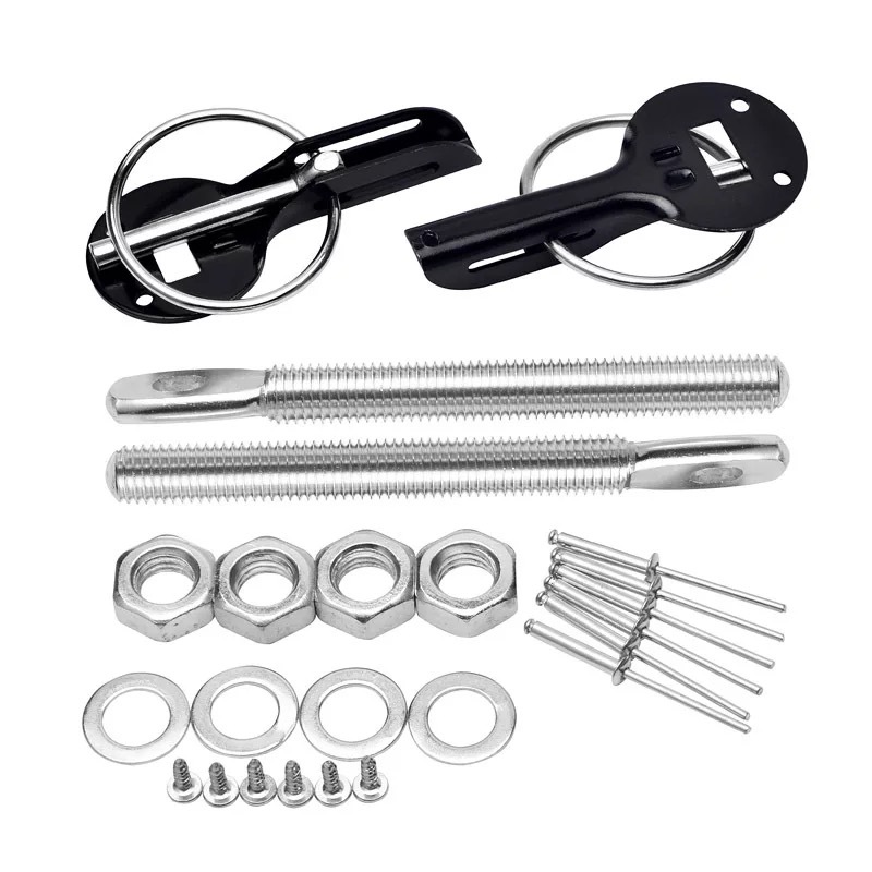 Aluminum Alloy Hood Pin Lock for Motorsport Modified Hood Latch Kit
