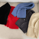 thumbnail image 3 of Gorro de punto de otoño e invierno, gorro de lana con puntera y cuello cálido a la moda, protector para el cuello, 3 of 6