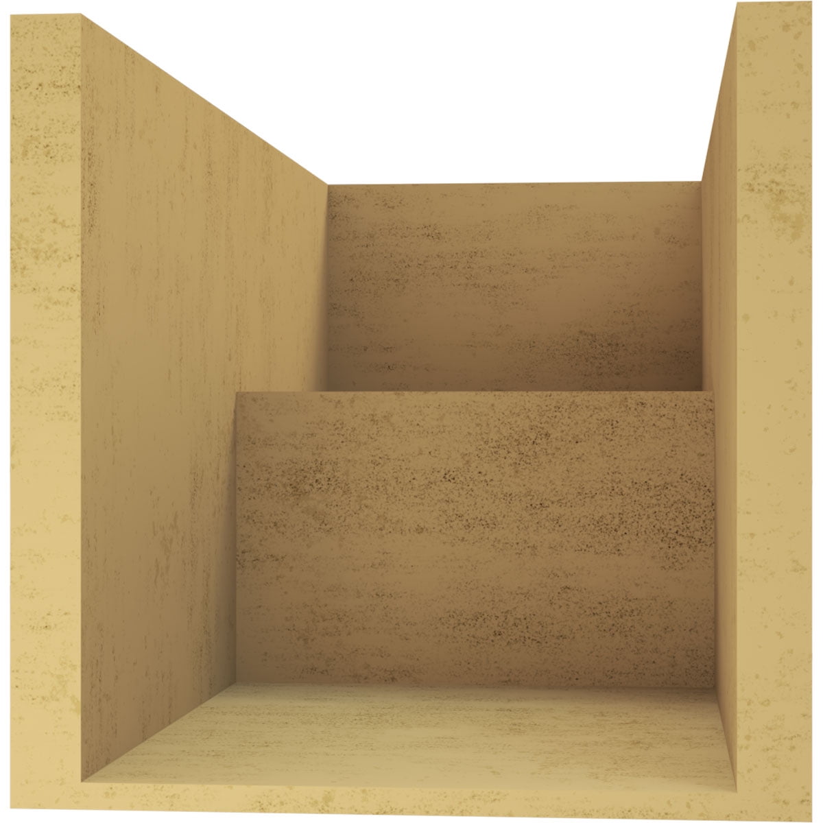 11"W x 22"D x 11"H Wide Chapel Hill Rough Cedar Woodgrain TimberThane Corbel, Primed Tan