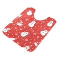 thumbnail image 7 of Yayeee Bath Rug for Bathroom Floor Non Slip Contour Fluffy Soft Absorbent Mat, 20"x24", Red Snowman, 7 of 7