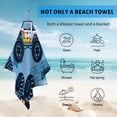 thumbnail image 4 of GZHJMY Beach Towel for Women Girls, Cartoon Cool Colorful Toy Car Blue Background Bath Towel, Oversized Lightweight Sport Towel, 31x63 Inch, 4 of 7