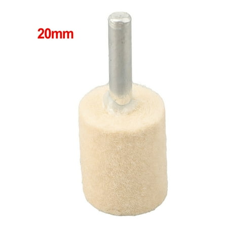 

Wool Felt Mounted Polishing Buffing Wheel 6mm Shank Grinding Head Rotary Tools