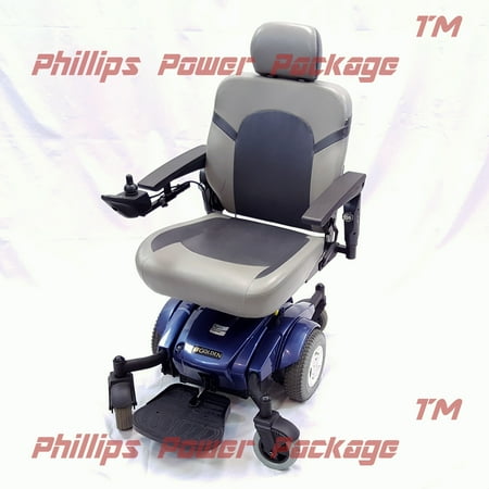 Golden Technologies - Compass Sport - Mid-Wheel Drive Power Chair - Blue