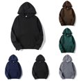 thumbnail image 2 of Everyday Essentials Mens Long Sleeve Pullover Hoodie with Storage Pocket, 2 of 10