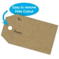 thumbnail image 3 of 1.15" x 2" Natural Brown Kraft to and from Gift Tag Stickers / 500 Brown Kraft to from Present Labels / Christmas Holiday Present Labels / Made in The USA, 3 of 6