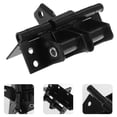 thumbnail image 3 of 4 Count Spring Hinge Door Blocker Apartment Security Barn Black, 3 of 8