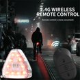 thumbnail image 3 of Jinsinto 2pcs Wireless LED Strobe Light with Remote, High Brightness 7 Colors USB Rechargeable Flashing Lights for Car, Trucks, Motorcycle, Bike, 3 of 5