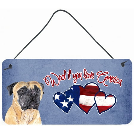 Woof if you love America Mastiff Wall or Door Hanging Prints SC9944DS612