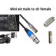 thumbnail image 2 of REXLIS 1ft Mini XLR Male to XLR Female Adapter Cable, 3-Pin Mini XLR to XLR Video Cable, for BMPCC, 2 of 5