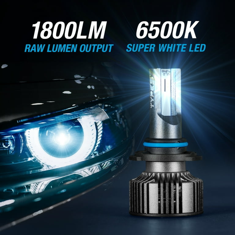 2 × H10/9145 9140 COB LED Fog Light Conversion Kit Bulbs 6500K Xenon White US