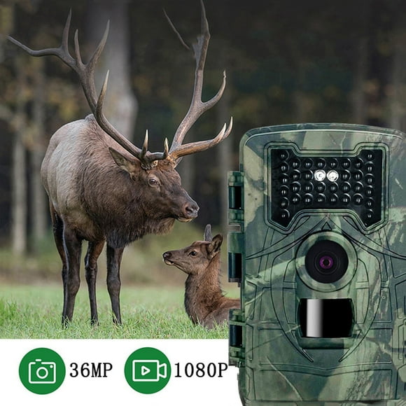 Birdeem 36Mp 1080P Trail Camera, Game Camera with Night Vision Motion Activated 0.7S Trigger Time 120° Wide Sensor Hunting Deer Camera Ip54 Waterproof with 2'' Lcd for Outdoor Wildlife Monitoring