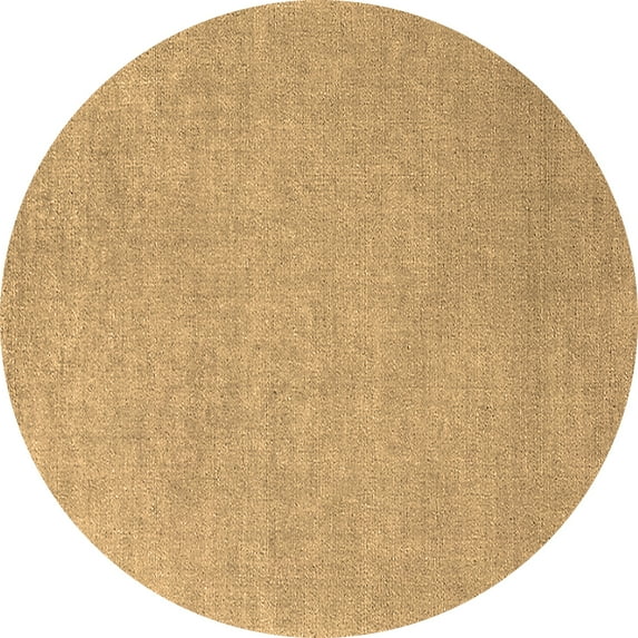 Ahgly Company Indoor Round Oriental Brown Industrial Area Rugs, 4' Round
