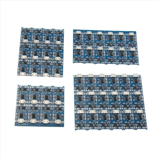 Módulo de Carga de Placa Microinterfaz+Protección de Cargador Módulo de Carga 2 en 1 Placa de Carga de Batería de Litio 18650