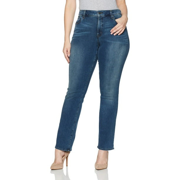 NYDJ - NYDJ Noma Womens Plus Straight Leg Marilyn Jeans - Walmart.com ...