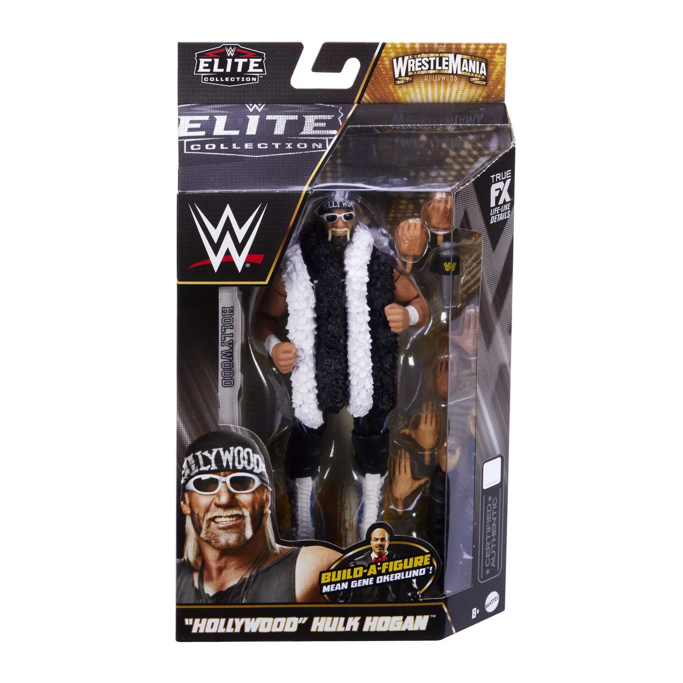 WWE WrestleMania Elite Collection "Hollywood" Hulk Hogan Action Figure with Build-A-Figure Accessories