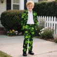 thumbnail image 6 of Whosucclay Shamrocks, Durable Polyester Boys Suits Adjustable Elastic Waist Anti Deform Formal Wear Outfit for Ring Bearer Graduation Photograph, 6 of 10