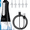 Black, variant on GENKENT Water Flosser for Teeth, Cordless Dental Flosser 3 Modes 5 Tips Rechargeable, White