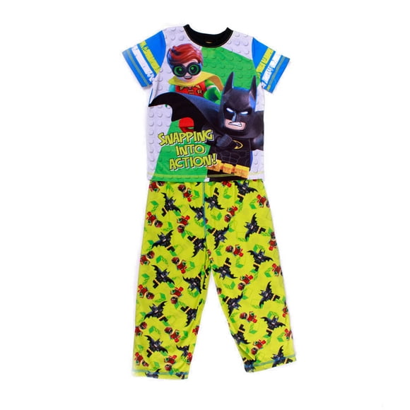 Pijama Lego Para Niño De Batman Y Robin Into Action Verde Talla 4 LEGO 4 a 5 años P00S18B26BV
