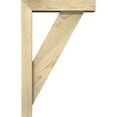 thumbnail image 3 of Ekena Millwork 4"W x 14"D x 22"H Traditional Block Rough Sawn Bracket w/ Offset Brace, Douglas Fir, 3 of 25