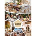 thumbnail image 6 of Spring Easter Tablecloth Rectangle Table Cloth 60x84, Waterproof Tablecloth Outdoor Table Cloth, Colorful Eggs Bunny Botanical Floral Washable Table Cover for Kitchen Dinning Party, 6 of 8