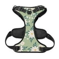 thumbnail image 5 of XMXY No Pull Dog Harness, Daisy Floral Green Adjustable Reflective Pet Harness with Oxford Vest, Large Size, 5 of 9