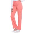 thumbnail image 5 of Dickies EDS Essentials Medical Scrubs Pant for Women Mid Rise Straight Leg Drawstring DK010, L, Ravashing Coral, 5 of 7