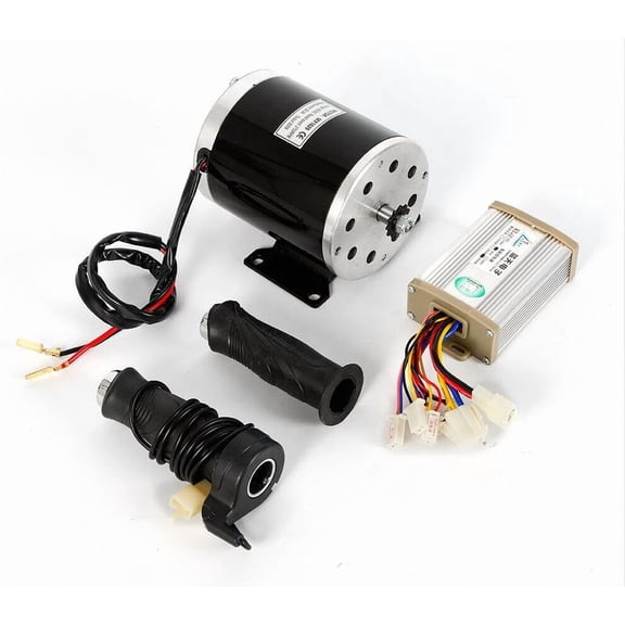 36V 800W Brushed Motor & Controller & Throttle Grip Kit Kit 2800RPM E-Bike Conversion Kit for Tricycle Electric Bicycle Electric Scooter Go Kart Bicycle
