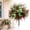 Colorful, variant on Outdoor Artificial Boxwood Shrubs – Plastic Greenery Decor with Ground Insert for Porch, Garden, Patio, Hedge – Faux Plants, No Maintenance