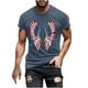 thumbnail image 2 of Tops para hombre, blusas y camisas de manga corta con cuello redondo para hombre, jersey informal de moda con estampado para hombre, camiseta de manga corta con cuello redondo, blusa de poliéster para, 2 of 5