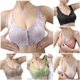 thumbnail image 5 of NIEWTR Bras for Older Women Front Closure No Underwire Breathable Full Coverage Powerful Push Up Bra for Seniors(Pink,XL), 5 of 9