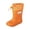 Orange, variant on Mid Calf Rain Boots for Toddler Youth Lightweight Non Slip Hiking Camping Wading Shoes Outdoor Back to School Footwear Rain Boots