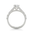 thumbnail image 3 of Silvago Jewelry 1.38 Ct Round Cut Engagement Rings – Lab Moissanite with Accent Detailing – 14K White Gold Plated Solitaire Setting – Bridal Gift for Weddings and Anniversaries, 3 of 3