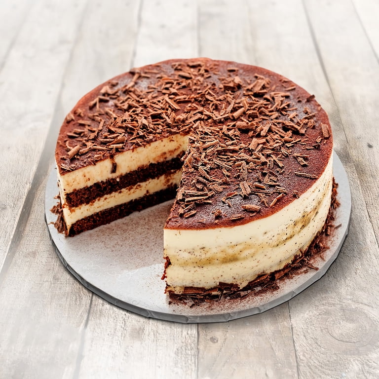 White Cake Drums 10 Inch Round - Thick 1/2" Cake Boards 10 Inch Round Shape With Bend-Proof & Smooth Surface, Grease & Water Resistant - Suitable For Party Presentation Of Desserts