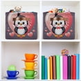 thumbnail image 6 of Love Heart Penguin Foldable Storage Basket for Shelves, Collapsible Sturdy Storage Bin with Handles, Canvas Storage Cube for Organizing Closet 2PC Home Decor, 6 of 7