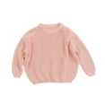 thumbnail image 1 of Chandail Tricoté pour Bébé Fille, Blouse Chandail, Chandail Molletonné Chaud à Col Rond, Manches Longues, Hauts pour Nourrisson et Tout-Petit, 1 of 5